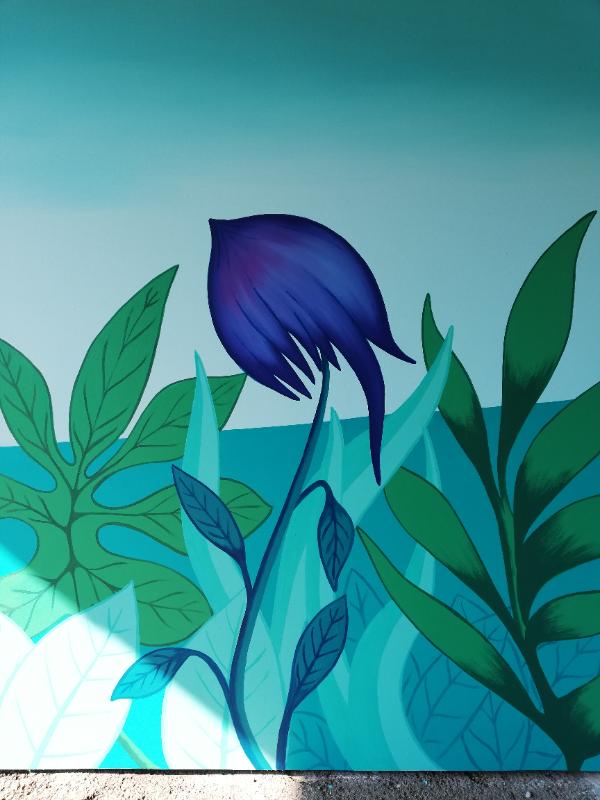 Atelier de fresque participative — La légende du colibri de Pierre Rabhi, Nesmy (6)